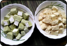 Przepis na pianki marshmallow o smaku Matcha i Kinako